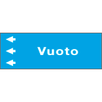 99D020NDS - Foglio da 5 etichette " VUOTO " sinistra