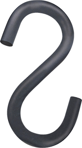 AGK325S - Conf.25 ganci S per catene verniciato antracite