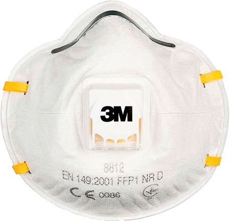AP8812 - Respir. 3M 8812 FFP1 per polveri con valvola