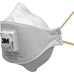 AP9332 - Respiratore 3M 9332+ pieghevole FFP3 polveri fumi c valvola