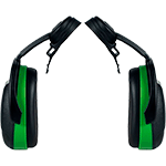 APEK205 - cuffie antirumore colore VERDE per elmetti Kask SNR:25