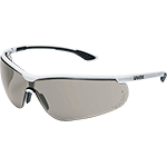 APU3280 - occhiali Sportstyle lente policarbonato grigia montatura bianca/nera