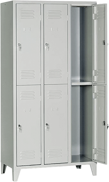 ARB1136 - armadio per spogliatoi con 6 ante sovrapposte