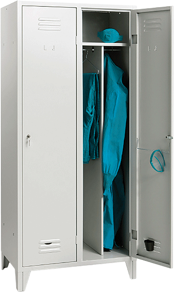 ARB7172 - armadio con tramezze per spogliatoi a 2 ante