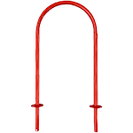 AS123 - Archetto antisosta rosso tubo diametro 33 mm