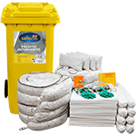 ASOK120 - kit serie OIL SAFE IN colore BIANCO in bidone carrellato da 120 lt.