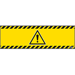 BAN150W001 - Banner pericolo generico 150x45