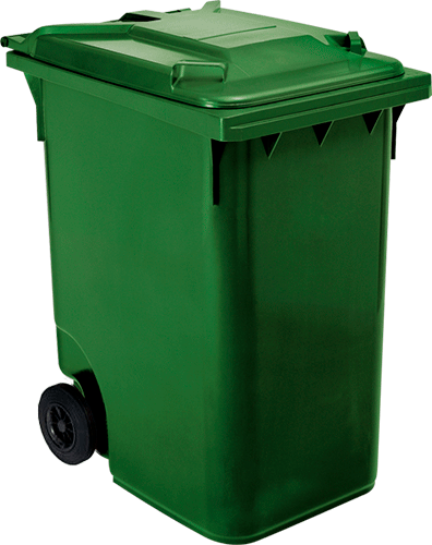 BIC0360G - Cassonetto mobile portarifiuti da litri 360 VERDE