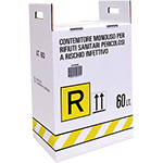 BON269 - cont.cartone c/sacco x rifiuti sanitari pericolosi mm 368x268x533