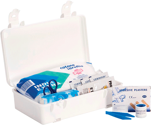 BRV307 - valigetta in plastica pronto soccorso per autovetture private