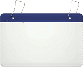 BUSTA5FOB - busta portadocumenti con molle di fissaggio formato A5 orizzontale