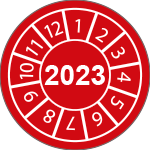 CBC28823 - fg.da 10 bollini identificazione 2023 rosso