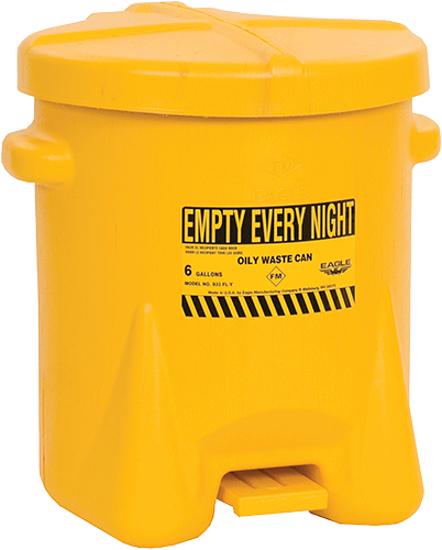 CJ1393E - Contenitore per rifiuti e stracci in polietilene da l.22,8