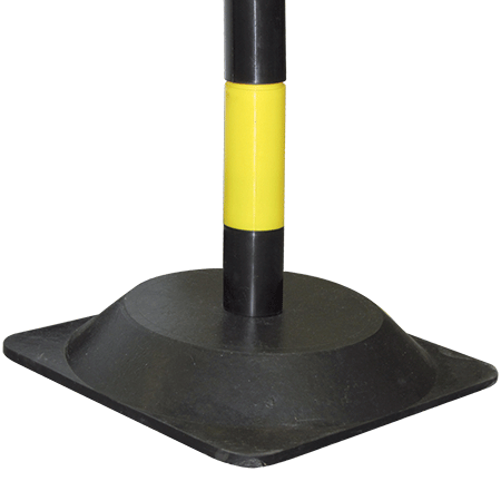 CN94 - Sola base quadrata gomma per paletti CN..