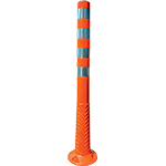 CNL100A - Paletto arancione c/bande rifr.diam.80x1000