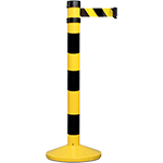 CNV80NJ - Colonnina tendinastro giallo/nera nastro mm 210 x 50 h giallo/nero