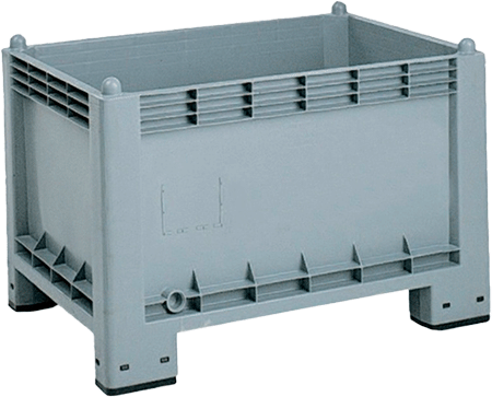 CPL4180 - Cargopallet grigio con 4 piedi capacita' 297 dm3 portata 300 kg