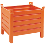 CPLS12A - Contenitore in lamiera con 4 piedi scatolati portata 800kg