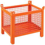CPLS31A - Contenitore in rete con 4 piedi scatolati portata 800kg