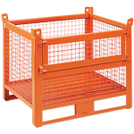 CPLS50A - Contenitore in rete con slitta e porta portata 1000kg