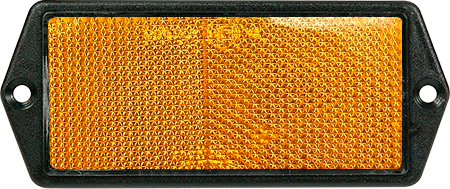 CT21Y - Catadiottro retroriflettente 128x67 mm colore giallo