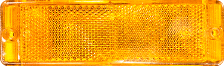 CT22Y - Catadiottro retroriflettente 160x49 mm colore giallo