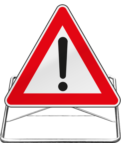 CVGLH8035 - Cavalletto richiudibile con triangolo da 60 CL 2 "altri pericoli"