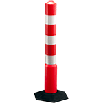 DFS321 - Delineatore h. 60 cm resistente urti e schiacciamenti 3 fasce rifr. HI