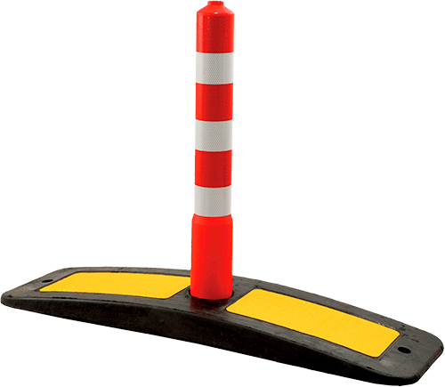 DFS721 - Delineatore CURBFIX h. 60 cm. diametro cm 8 rifrangente classe 2