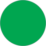 DMD09G - confezione 20 dischi adesivi SAFE IN in PVC diametro 90 mm col.VERDE