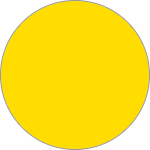 DMD09Y - confezione 20 dischi adesivi SAFE IN in PVC diametro 90 mm col.GIALLO