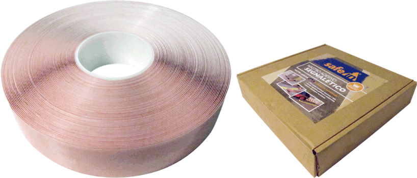 DMS50W - nastro adesivo SAFE IN in PVC qualita' PREMIUM col.BIANCO h 5 cm x 30m