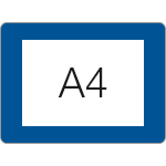 DMTA4B - conf.10 tasche adesive protettive SAFE IN in PVC f.to A4 colore BLU