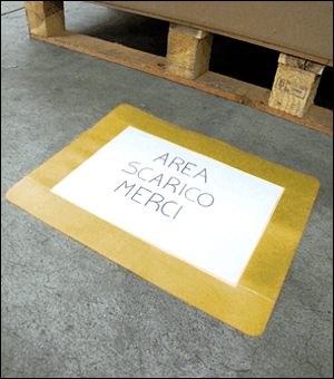 DMTA4Y - conf.10 tasche adesive protettive SAFE IN in PVC f.to A4 col. GIALLO