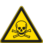 E1104KS - Etichetta adesiva pericolo intossicazione EN ISO 7010