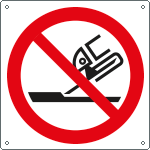 E1343K - cartello divieto vietato usare il disco ..solo simbolo EN ISO 7010