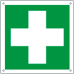 E15101W - Cartello emergenza primo soccorso solo simbolo EN ISO 7010