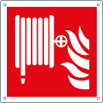 E15115W - Cartello antincendio lancia antincendio_naspo solo simbolo EN ISO 7010