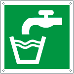 E15157X - cartello solo simbolo acqua potabile EN ISO 7010