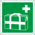 E15237K - Cartello emergenza borsa primo soccorso portatile EN ISO 7010 E027