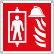 E15507X - cartello ascensore antincendio