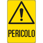 E1709X - Cartello pericolo EN ISO 7010