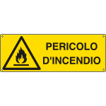 E1712K - Cartello pericolo d'incendio EN ISO 7010