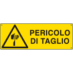 E17137KS - Etichetta adesiva pericolo di taglio EN ISO 7010