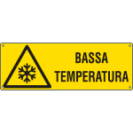 E17152KS - Etichetta adesiva pericolo bassa temperatura EN ISO 7010