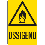 E1797X - Cartello pericolo ossigeno EN ISO 7010