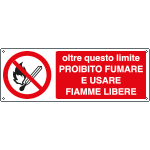 E1874KS - Etichetta adesiva oltre qs.limite proibito fumare EN ISO 7010