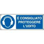 E1931KS - Etichetta adesiva è consigliato proteggere l'udito EN ISO 7010