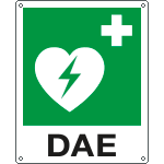 E20109WS - Etichetta adesiva defibrillatore di emergenza EN ISO 7010