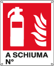 E20125X - Cartello estintore a schiuma N. EN ISO 7010